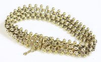 Lot 331 - A Victorian two row gold bracelet