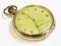 Lot 348 - A 9ct gold Limit open-faced pocket watch