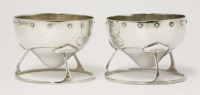 Lot 109 - A pair of silver salts