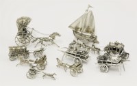 Lot 37 - A quantity of silver figurines
