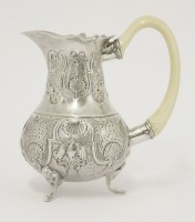 Lot 40 - A Dutch silver cream jug