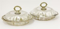 Lot 194 - A pair of Victorian silver entrée dishes and covers