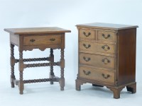 Lot 656 - A modern light oak lowboy