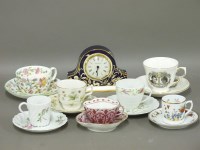 Lot 293 - A collection of cabinet cups and saucers