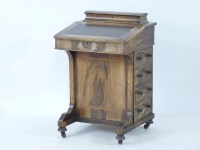 Lot 729 - A Victorian walnut Davenport