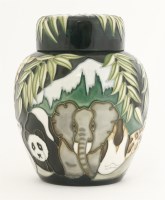 Lot 242 - A Moorcroft 'Noah's Ark' vase and cover