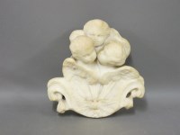 Lot 220 - An antique carved marble bracket