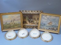 Lot 282 - A pair of seascapes