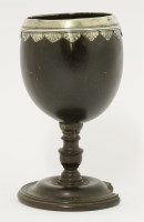 Lot 188 - A 17th century silver mounted coconut cup