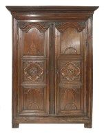 Lot 1460 - A 19th century French walnut armoire