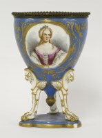 Lot 1063 - A Sèvres porcelain urn