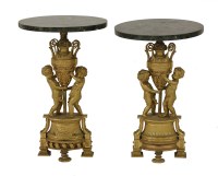 Lot 497 - A pair of gilt bronze candelabra bases