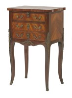 Lot 508 - A French marquetry guéridon table