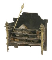 Lot 450 - A gilt bronze-mounted fire basket