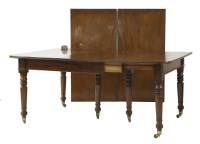 Lot 535 - A William IV mahogany extending dining table