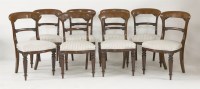 Lot 536 - A set of Victorian mahogany dining chairs