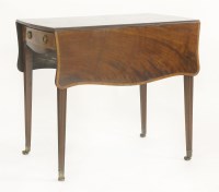 Lot 772 - A George III mahogany 'butterfly' Pembroke table