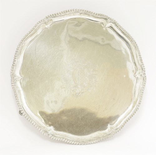Lot 149 - A George III silver salver