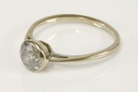 Lot 8 - An 18ct white gold single stone diamond ring