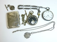 Lot 117 - A silver pocket watch