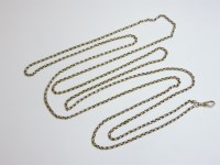 Lot 31 - A gold reeded belcher chain