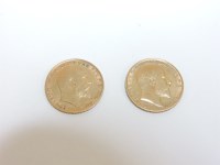 Lot 60 - Two gold half sovereigns
