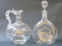 Lot 269 - A mid 19th century Richardson's glass claret jug