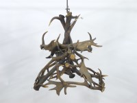 Lot 421 - An antler chandelier