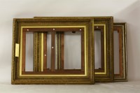 Lot 1430 - A pair of large gilt gesso picture frames both 146 x 121cm overall