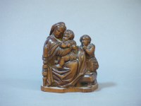 Lot 125 - A late 19th/early 20th century boxwood carving after Raphael's Madonna Della Sedia