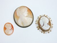 Lot 95 - A 9ct gold cameo