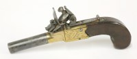 Lot 199 - A flintlock pocket pistol