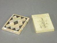 Lot 108 - Two Victorian card cases