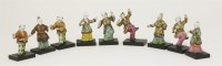 Lot 52 - An unusual Troupe of miniature Herend dancers