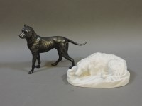 Lot 213 - A WMF cast metal model of a hound