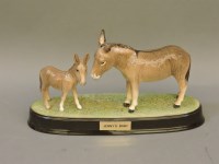 Lot 211 - A Beswick Jenny's baby donkey and foal