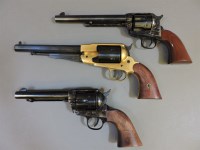 Lot 161 - Three blank firing replica western revolvers