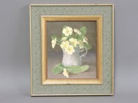 Lot 548 - Gerald Norden (1912-2000)
'PRIMROSES IN A CUP'
Signed and dated '96 l.r.