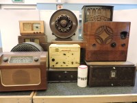 Lot 313 - Nine wooden radio sets