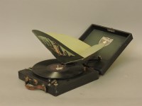 Lot 391 - A Guiniphone portable gramophone