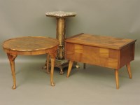 Lot 613 - A walnut coffee table