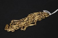 Lot 79 - A four row gold bracelet