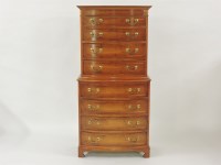 Lot 619 - A reproduction chest on chest