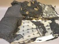 Lot 389 - A large quantity of black lace flounces and veils