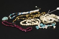 Lot 19 - Assorted cultured freshwater pearl necklaces