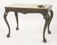 Lot 631 - A 19th century marble top centre table