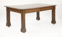 Lot 635 - A Victorian 'Gothic' oak centre table