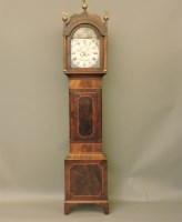 Lot 649 - A 19th century strung mahogany eight day longcase clock