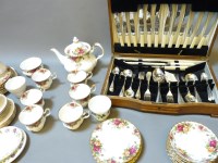 Lot 459 - A Royal Albert 'Old Country Roses' six setting tea service