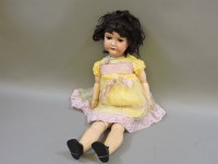 Lot 348 - A German bisque head doll